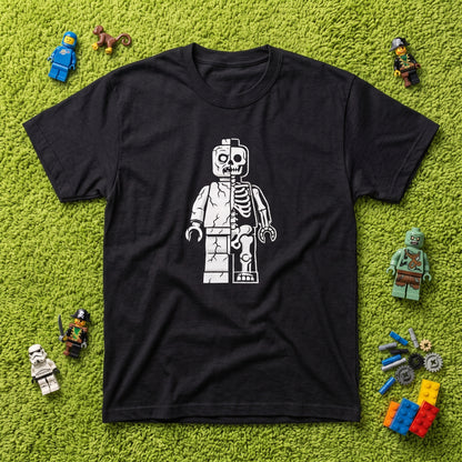 Zombie Let Go black graphic tee, styled flat lay