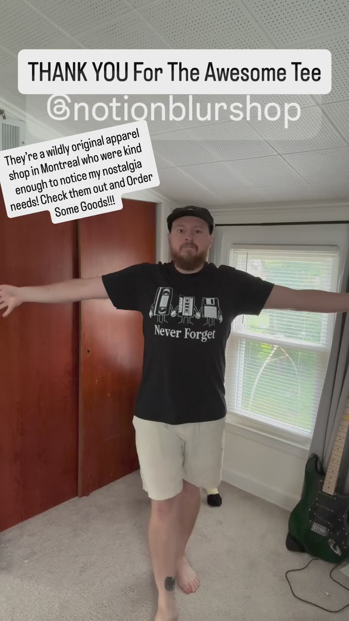 Customer video from @jaywellslec wearing the Never Forget tee